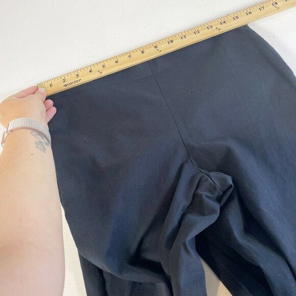 Everlane Womens High Waist Dress Pants Trousers Black Legging Sz 12 Zip Stretch - Picture 7 of 9